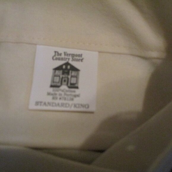 2 VERMONT COUNTRY STORE Dancing Sock Monkey Flannel King Pillowcases NWOT - Picture 5 of 6